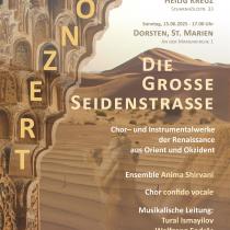 KOnzertankündigung: Die große Seidenstraße, 15.06.2025, 17.00 Uhr, St. Marien Dorsten